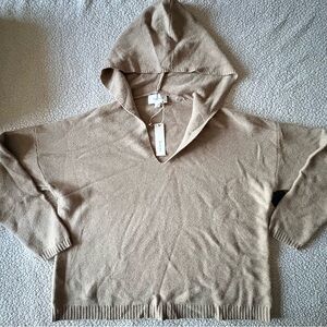 Korye Cozy Tan V-Neck Sweater